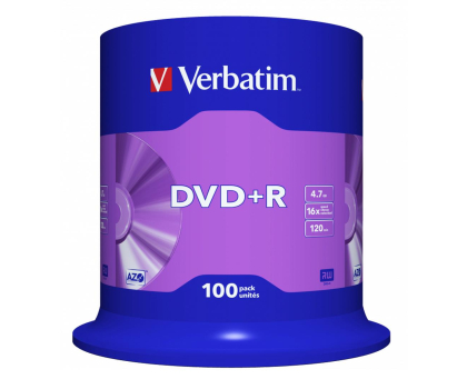 Płyta DVD+R Verbatim 4.7GB 16x CAKE 100szt.